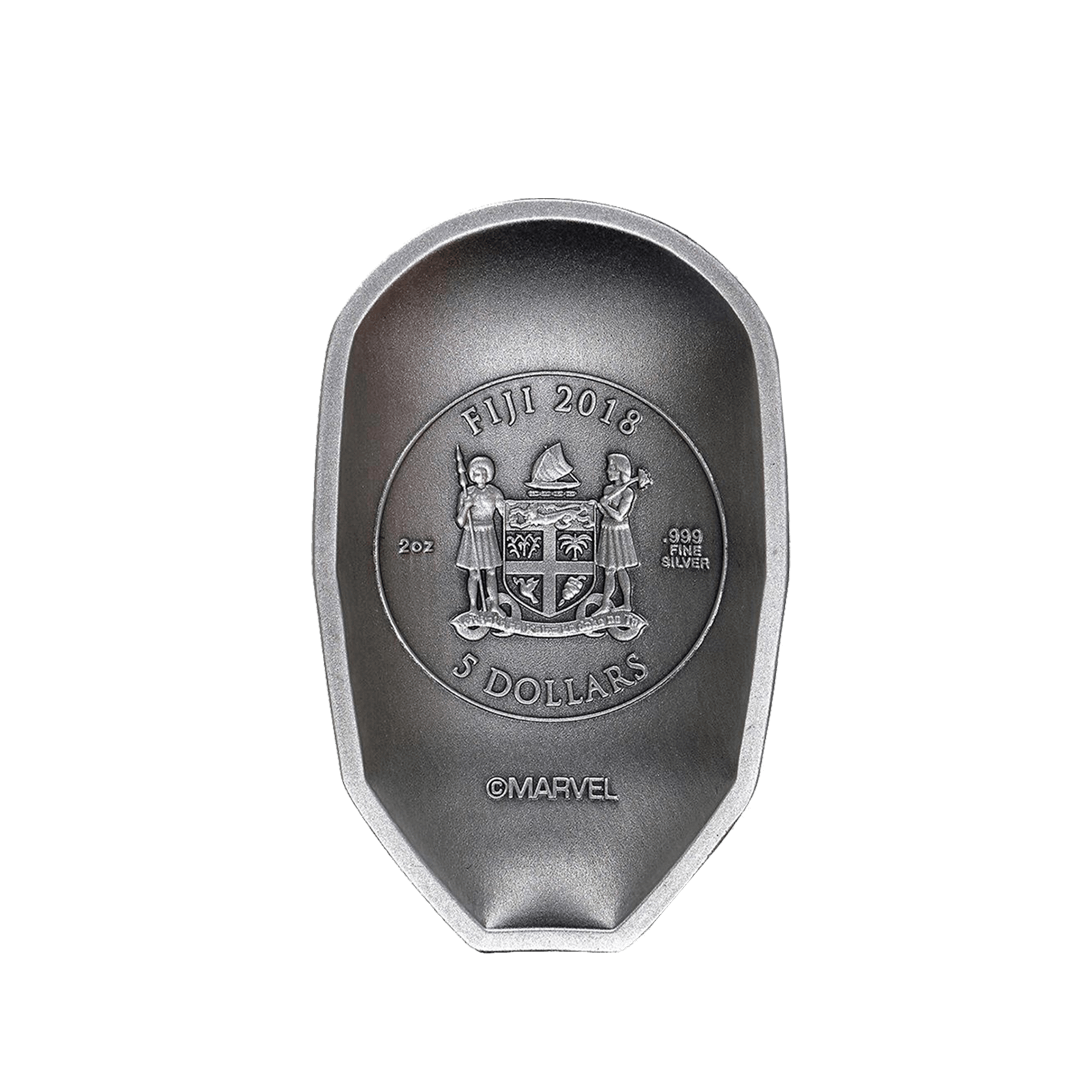 2oz Silver Marvel Series Iron Man Mask (Box Set) 5